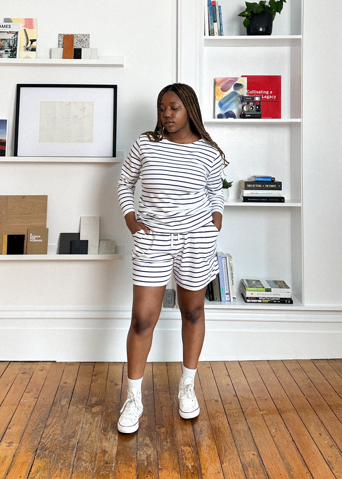 Tennis Shorts Deep Sea Stripe