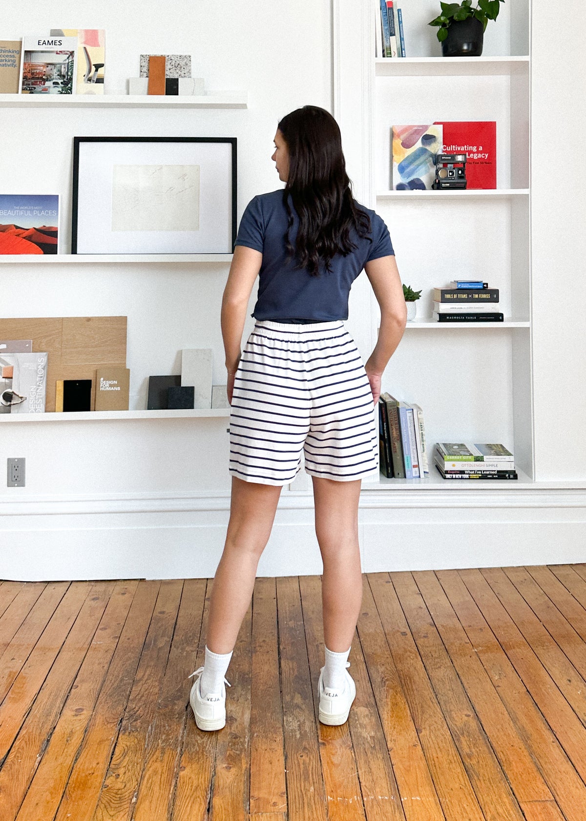 Tennis Shorts Deep Sea Stripe