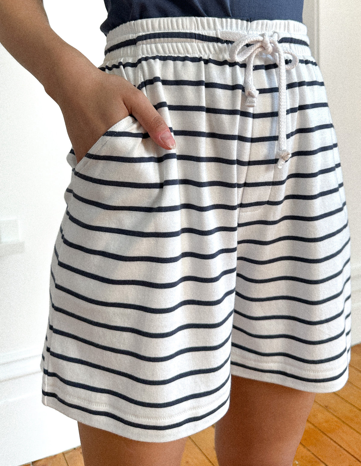 Tennis Shorts Deep Sea Stripe