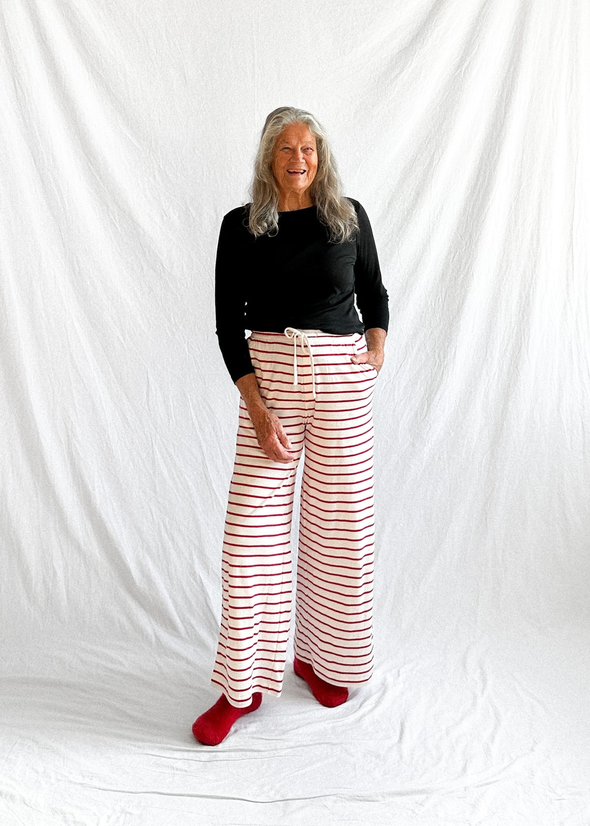 Sleep Pant Berry Stripe