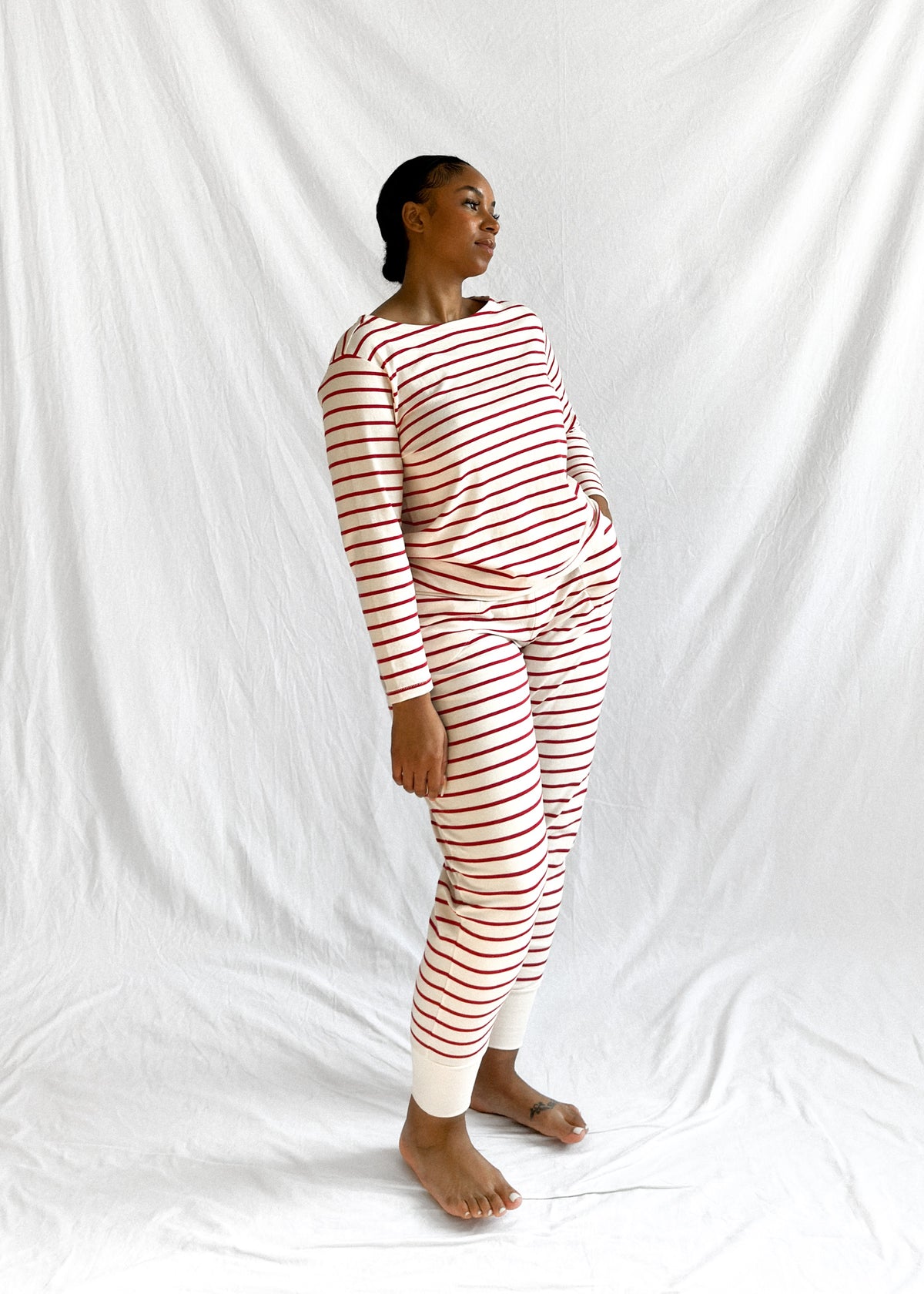 Luxe Pant Berry Stripe