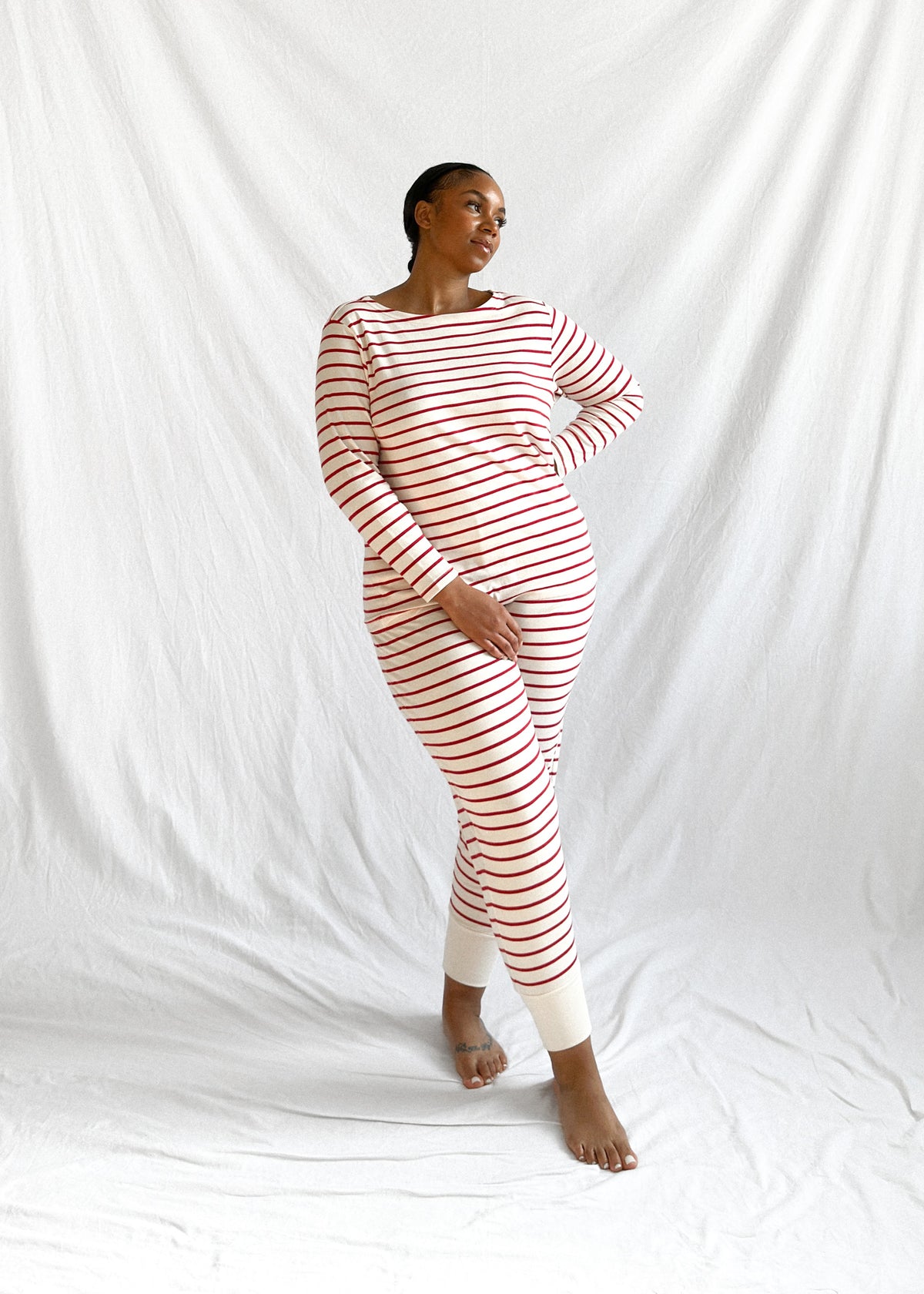 Luxe Pant Berry Stripe