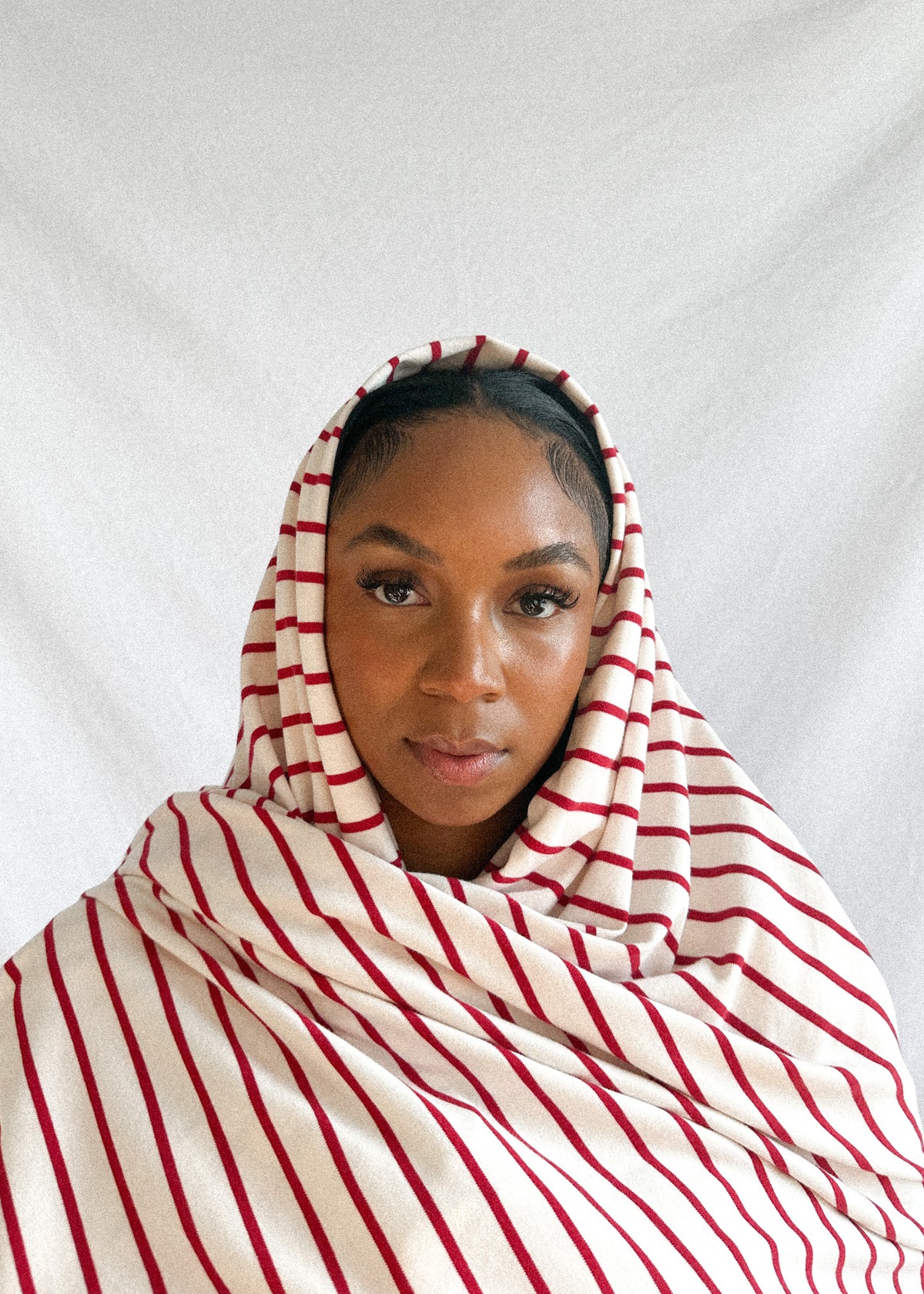 Travel Blanket Berry Stripe