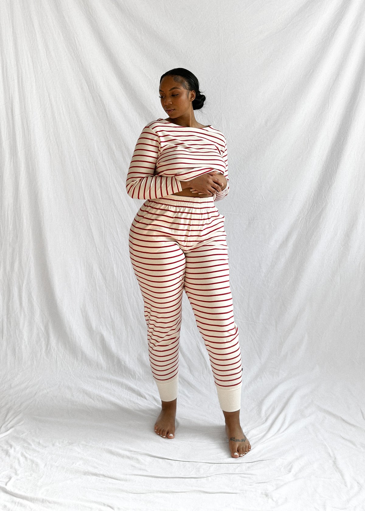 Luxe Pant Berry Stripe