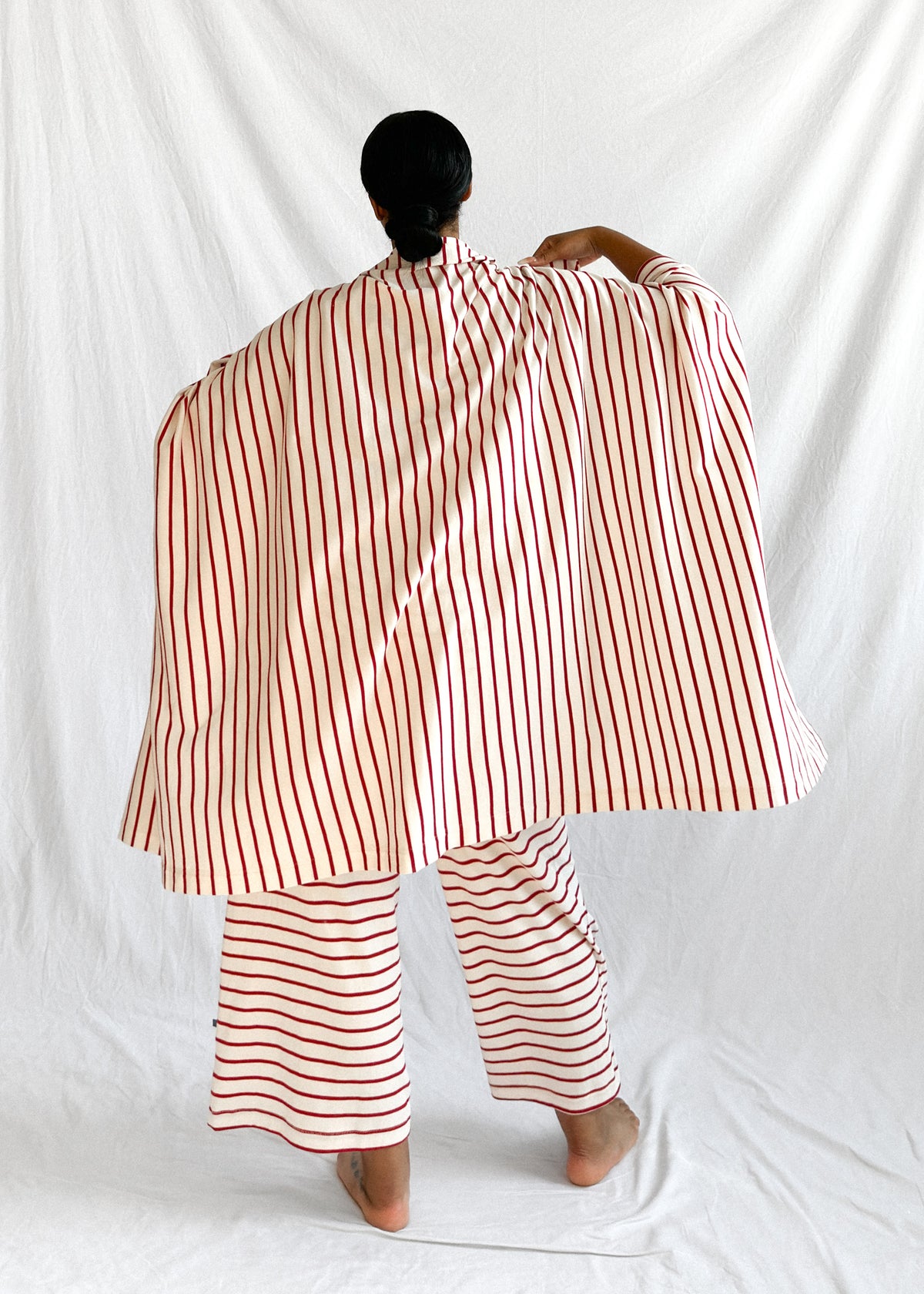 Travel Blanket Berry Stripe