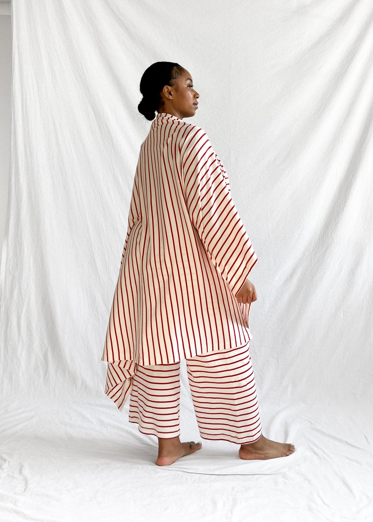 Travel Blanket Berry Stripe