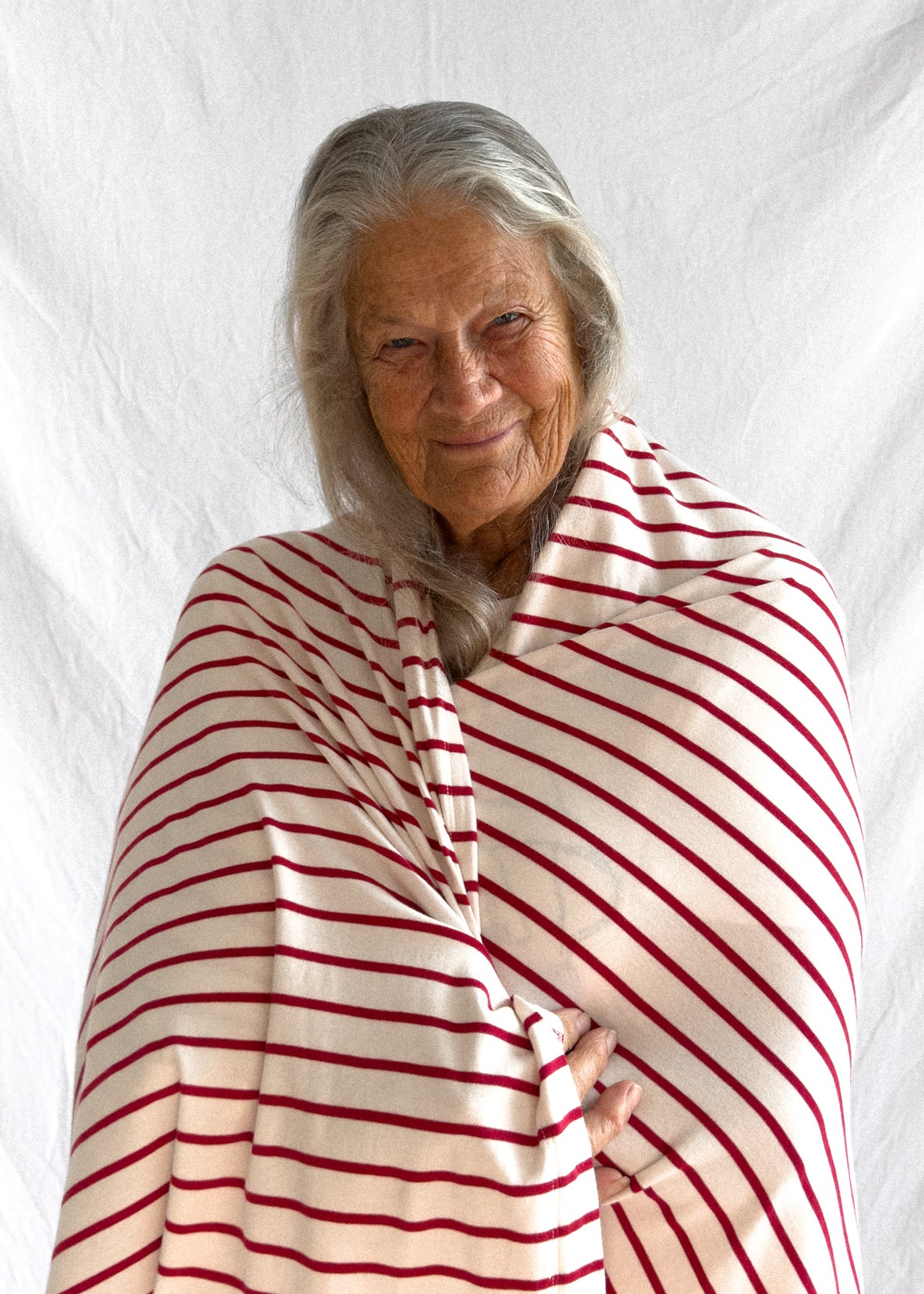 Travel Blanket Berry Stripe