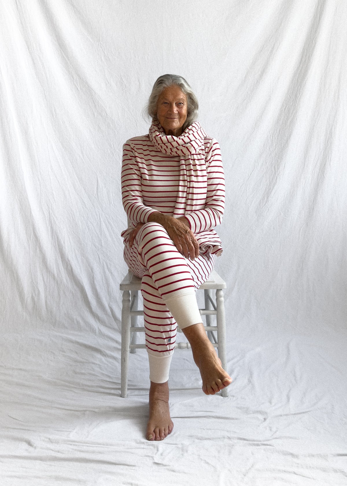 Travel Blanket Berry Stripe