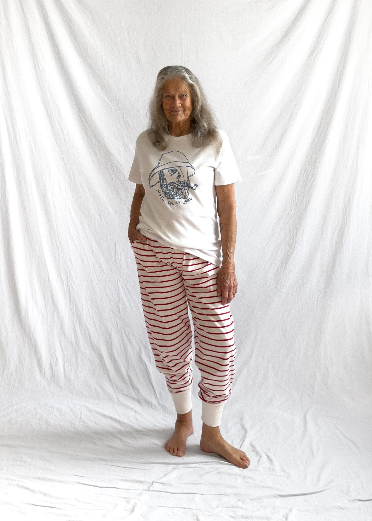 Luxe Pant Berry Stripe