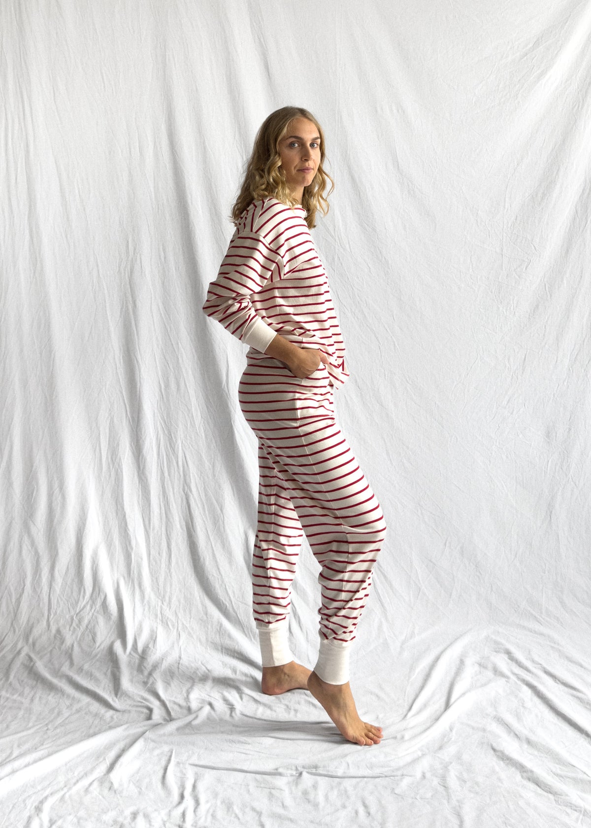 Luxe Pant Berry Stripe