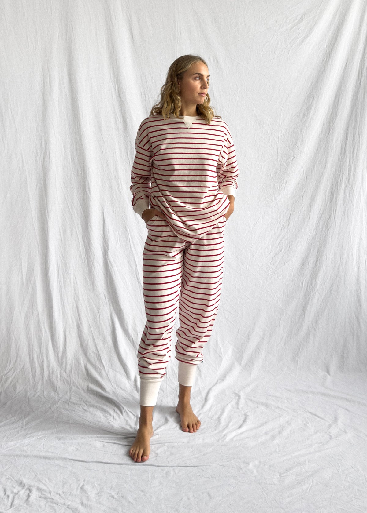 Luxe Pant Berry Stripe