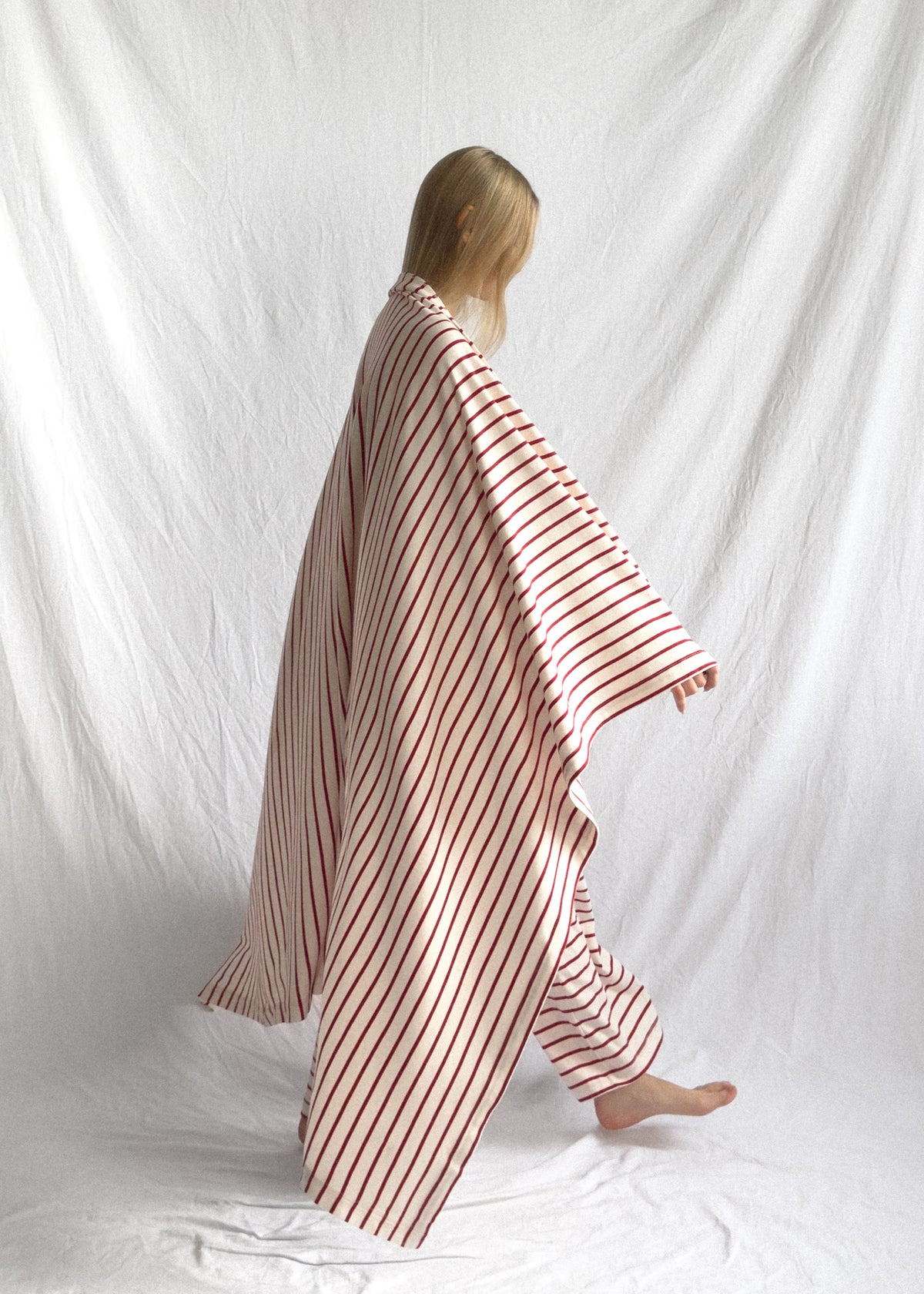 Travel Blanket Berry Stripe