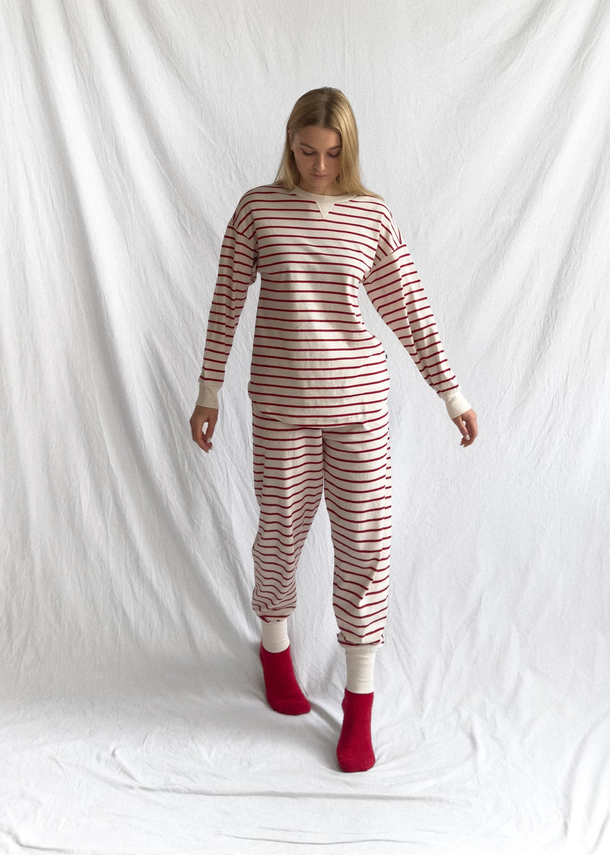 Luxe Pant Berry Stripe
