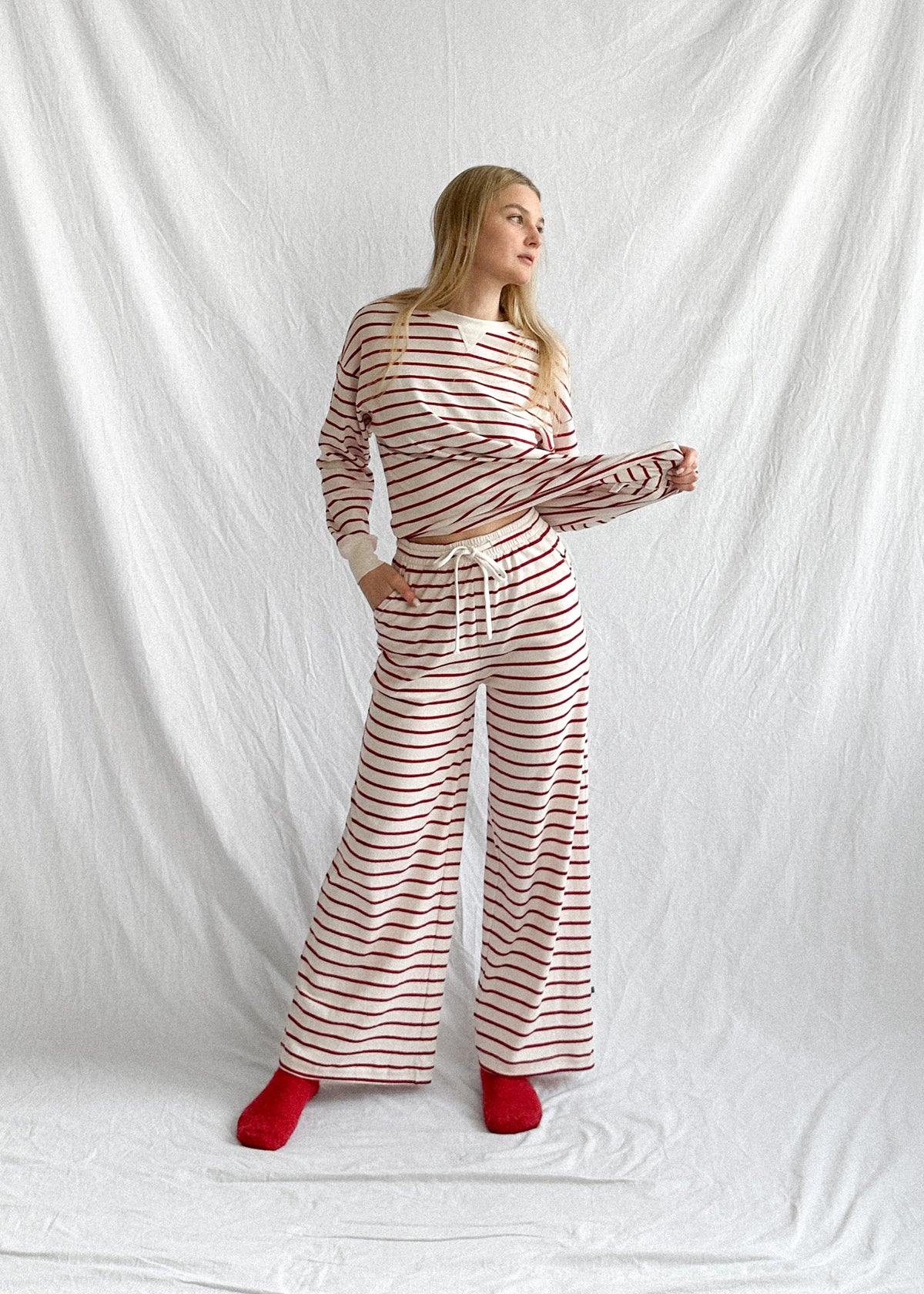 Sleep Pant Berry Stripe