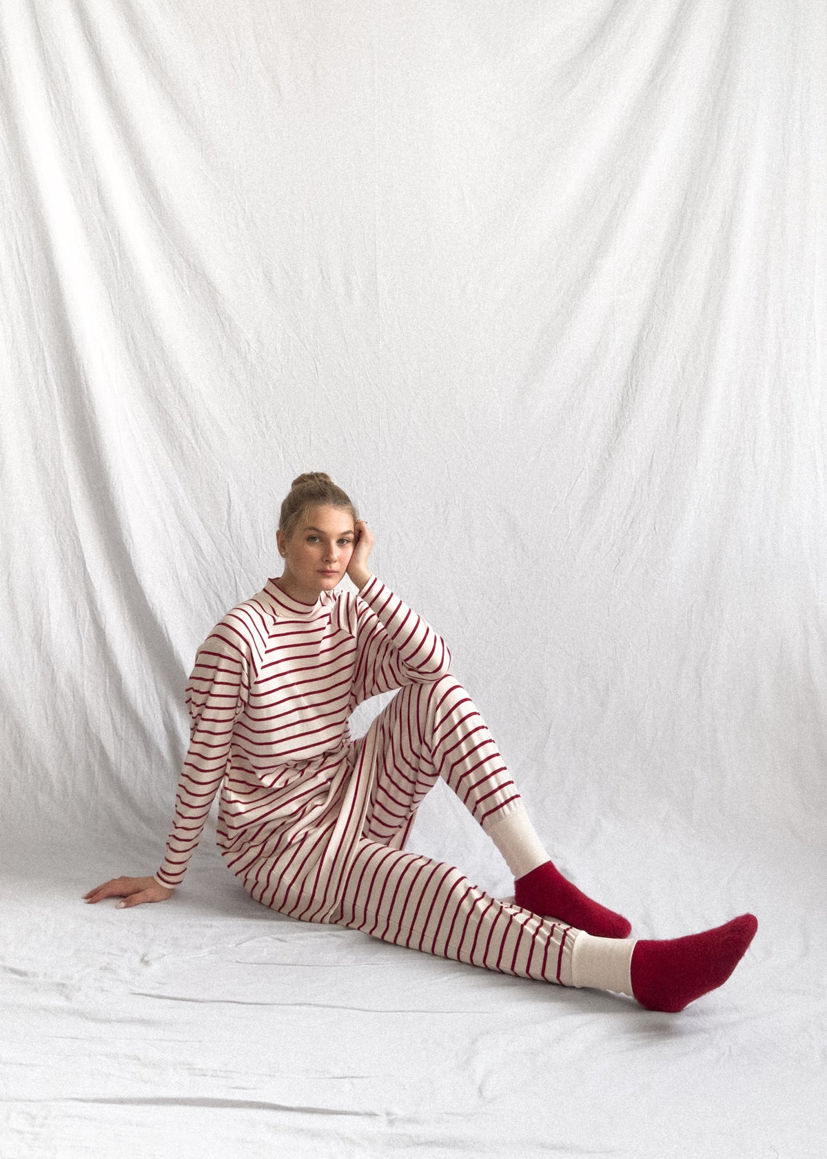 Luxe Pant Berry Stripe