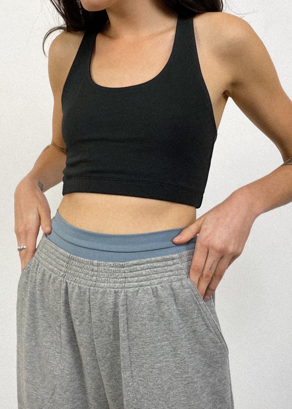 Racerback Bra Coal